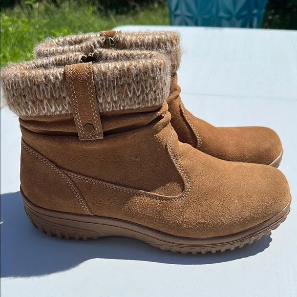 NWOT Khombu Tan Suede Winter Boots - Picture 1 of 12